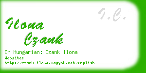 ilona czank business card